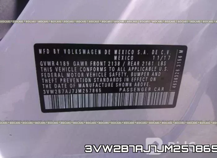 3VW2B7AJ7JM257865 фото 10