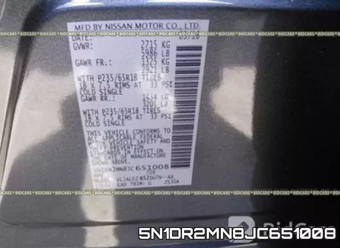5N1DR2MN8JC651008 фото 10