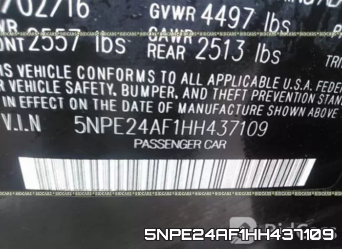 5NPE24AF1HH437109 фото 10