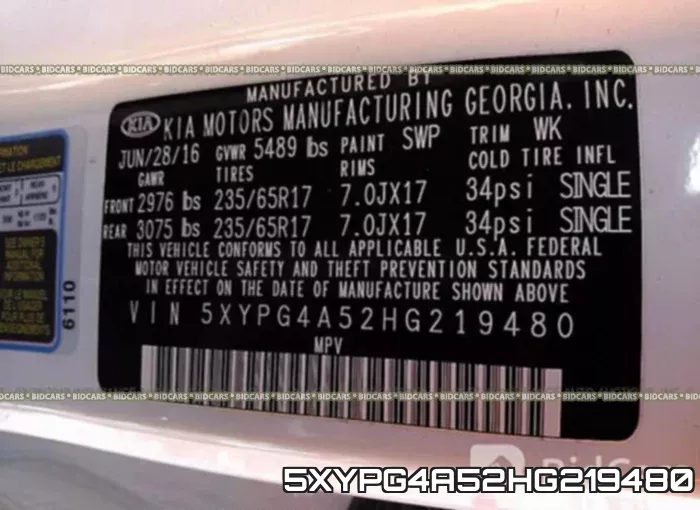 5XYPG4A52HG219480 фото 10