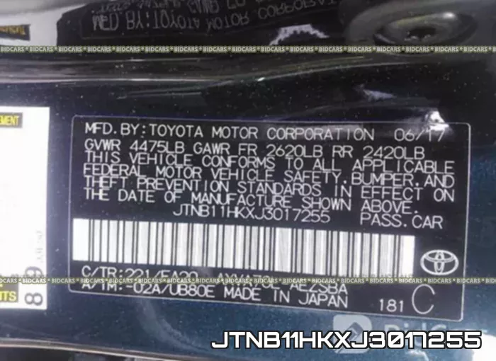 JTNB11HKXJ3017255 фото 10