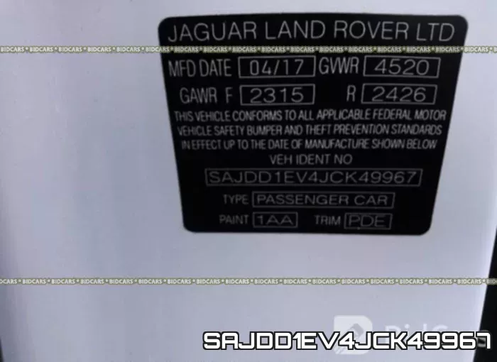 SAJDD1EV4JCK49967 фото 10