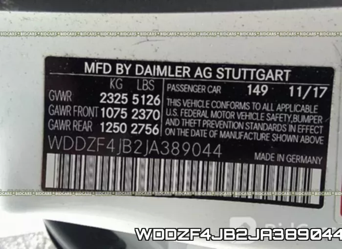 WDDZF4JB2JA389044 фото 10