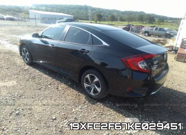 19XFC2F67KE029451 фото 4
