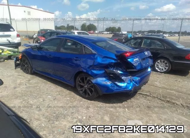 19XFC2F82KE014129 фото 4