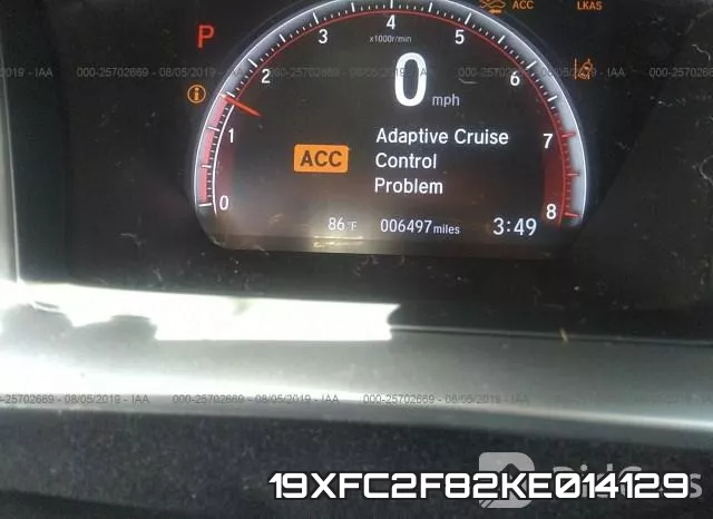 19XFC2F82KE014129 фото 8