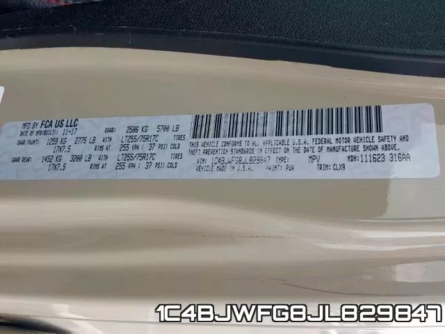 1C4BJWFG8JL829847 фото 2