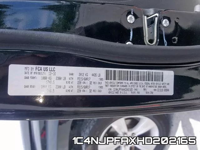 1C4NJPFAXHD202165 фото 2