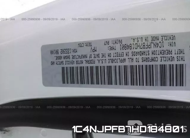 1C4NJPFB7HD184801 фото 10