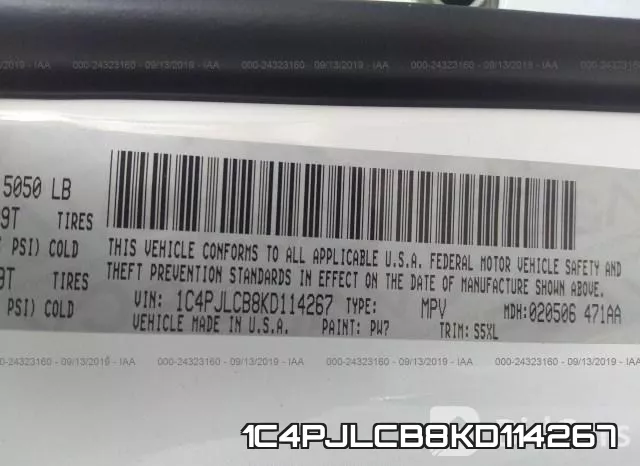 1C4PJLCB8KD114267 фото 10