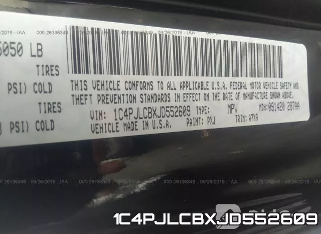 1C4PJLCBXJD552609 фото 10