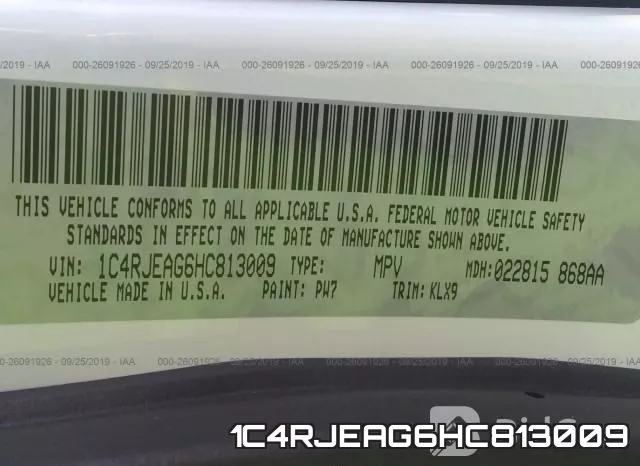 1C4RJEAG6HC813009 фото 10