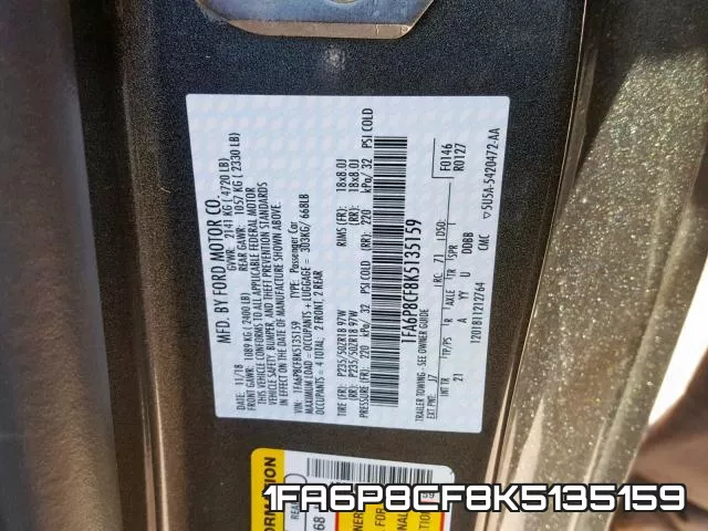 1FA6P8CF8K5135159 фото 2