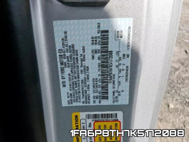 1FA6P8TH7K5172088 фото 2