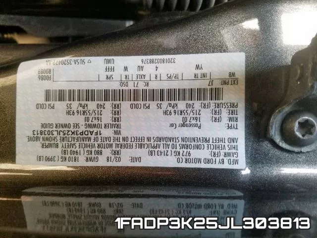 1FADP3K25JL303813 фото 2