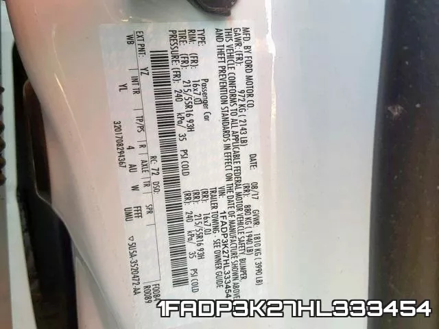 1FADP3K27HL333454 фото 2