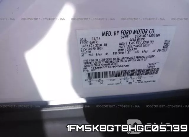 1FM5K8GT8HGC05739 фото 10