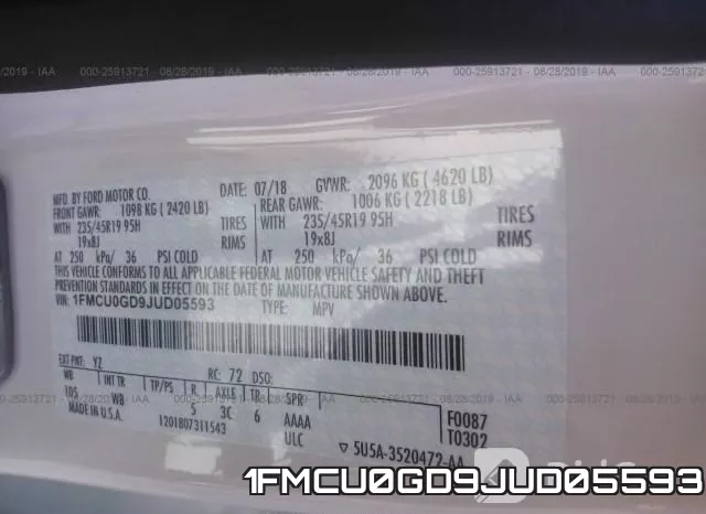 1FMCU0GD9JUD05593 фото 10