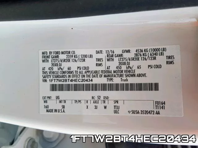 1FT7W2BT4HEC20434 фото 2
