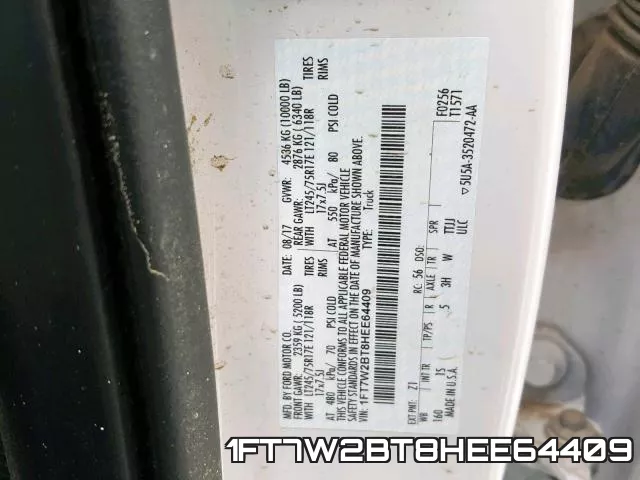 1FT7W2BT8HEE64409 фото 2