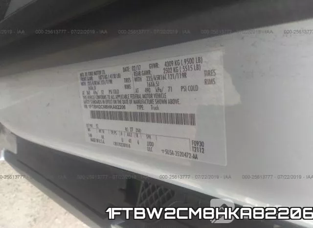 1FTBW2CM8HKA82206 фото 10