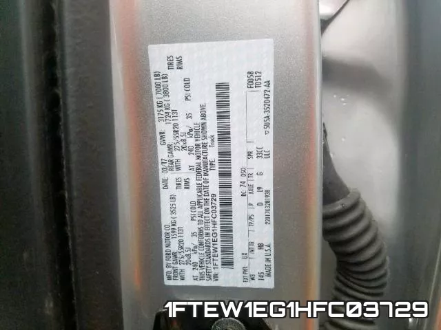 1FTEW1EG1HFC03729 фото 2