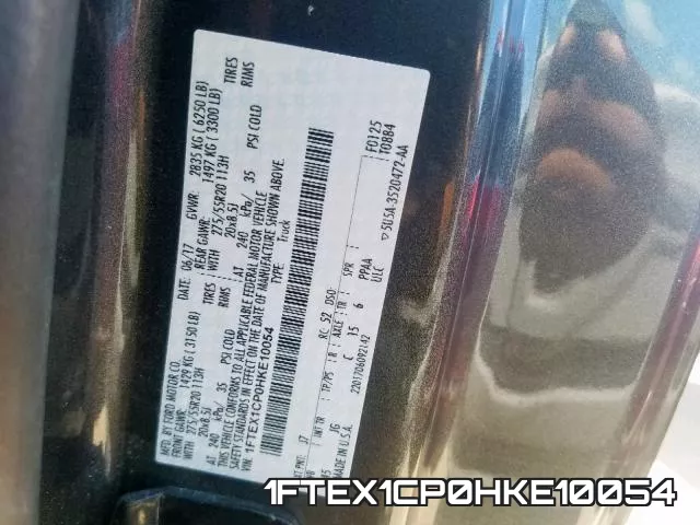 1FTEX1CP0HKE10054 фото 2