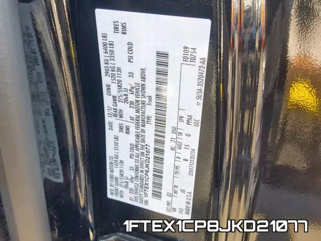 1FTEX1CP8JKD21077 фото 2