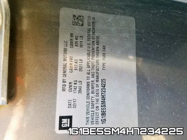 1G1BE5SM4H7234225 фото 2