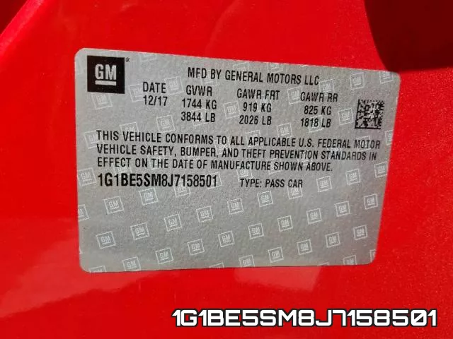 1G1BE5SM8J7158501 фото 2