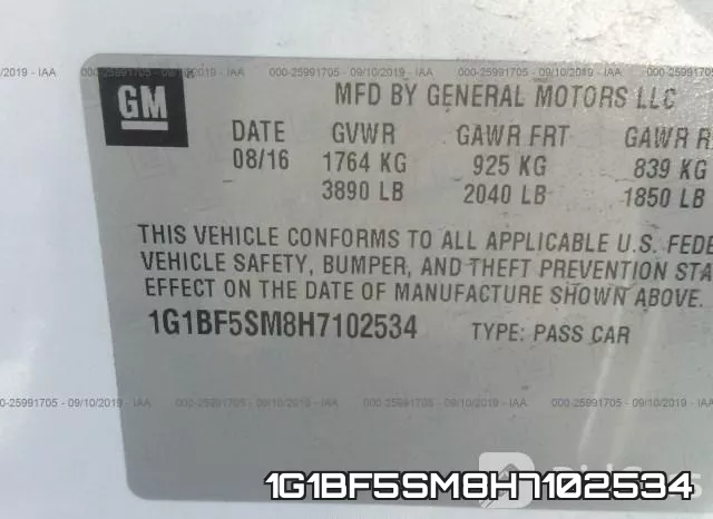 1G1BF5SM8H7102534 фото 10