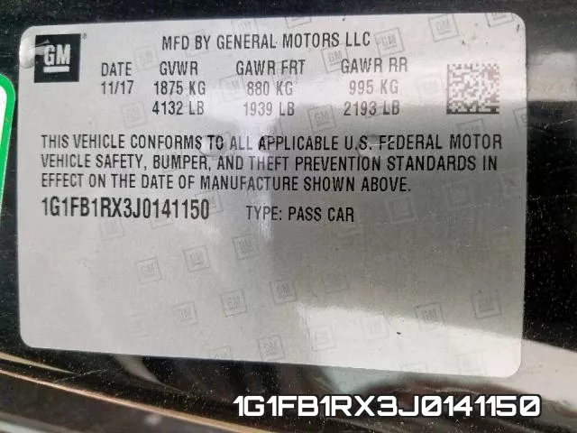 1G1FB1RX3J0141150 фото 2