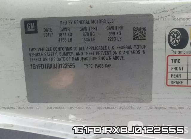 1G1FD1RX8J0122555 фото 10