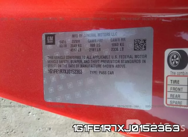 1G1FE1R7XJ0152363 фото 9