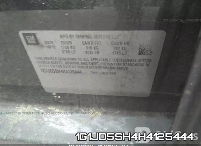 1G1JD5SH4H4125444 фото 10