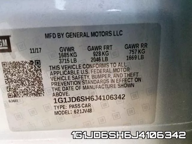 1G1JD6SH6J4106342 фото 2