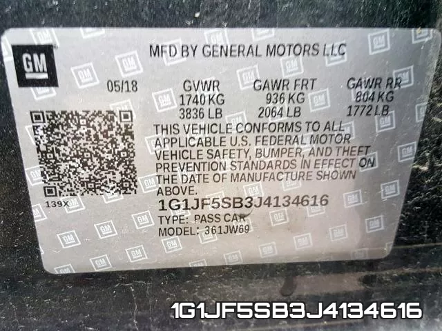 1G1JF5SB3J4134616 фото 2