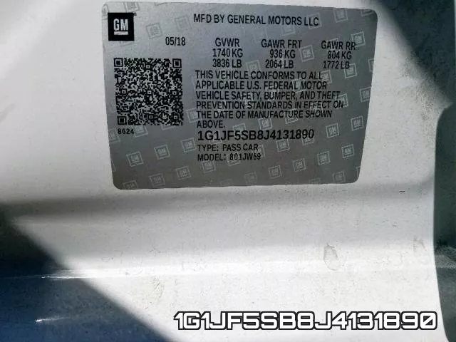 1G1JF5SB8J4131890 фото 2