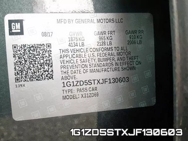 1G1ZD5STXJF130603 фото 2