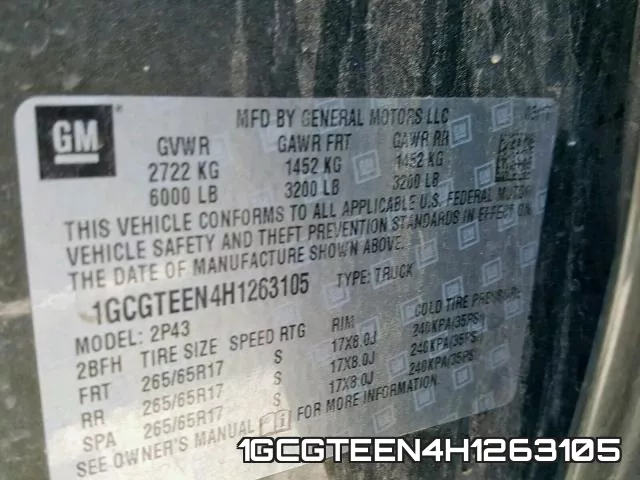 1GCGTEEN4H1263105 фото 2