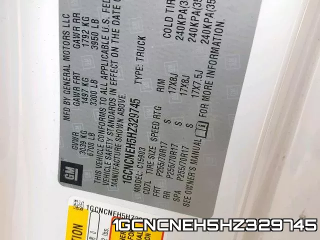 1GCNCNEH5HZ329745 фото 2
