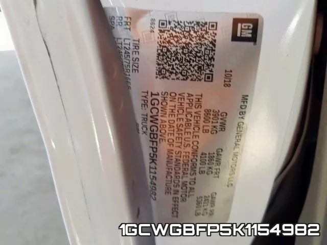 1GCWGBFP5K1154982 фото 2