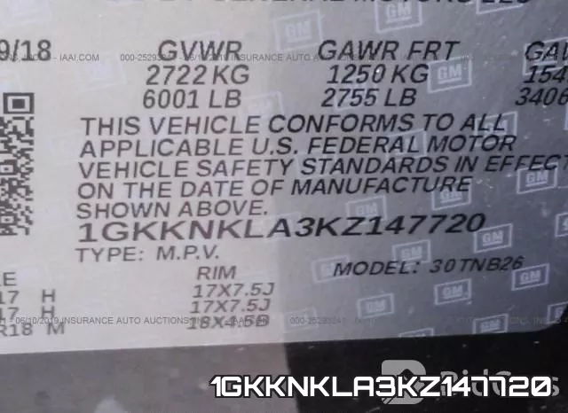 1GKKNKLA3KZ147720 фото 10
