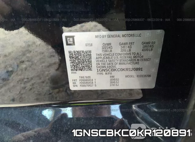 1GNSCBKC0KR120891 фото 10