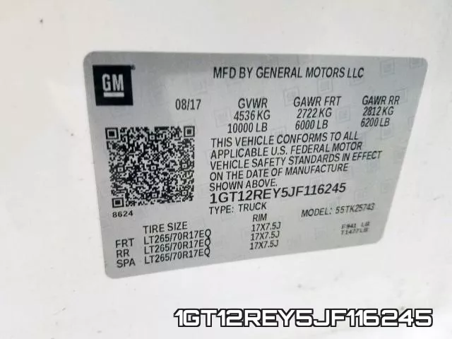 1GT12REY5JF116245 фото 2
