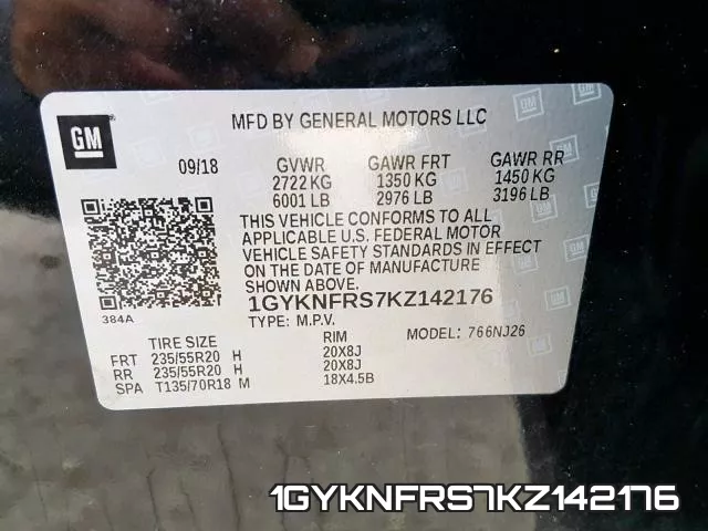 1GYKNFRS7KZ142176 фото 2