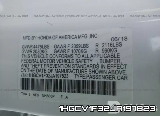1HGCV1F32JA197823 фото 10