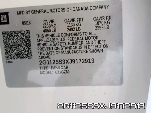 2G1125S3XJ9172913 фото 2