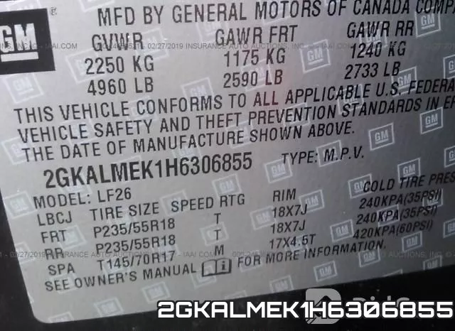 2GKALMEK1H6306855 фото 10