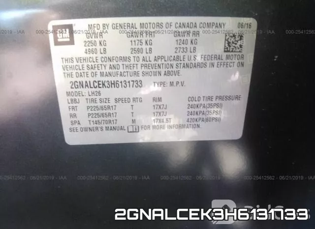 2GNALCEK3H6131733 фото 10